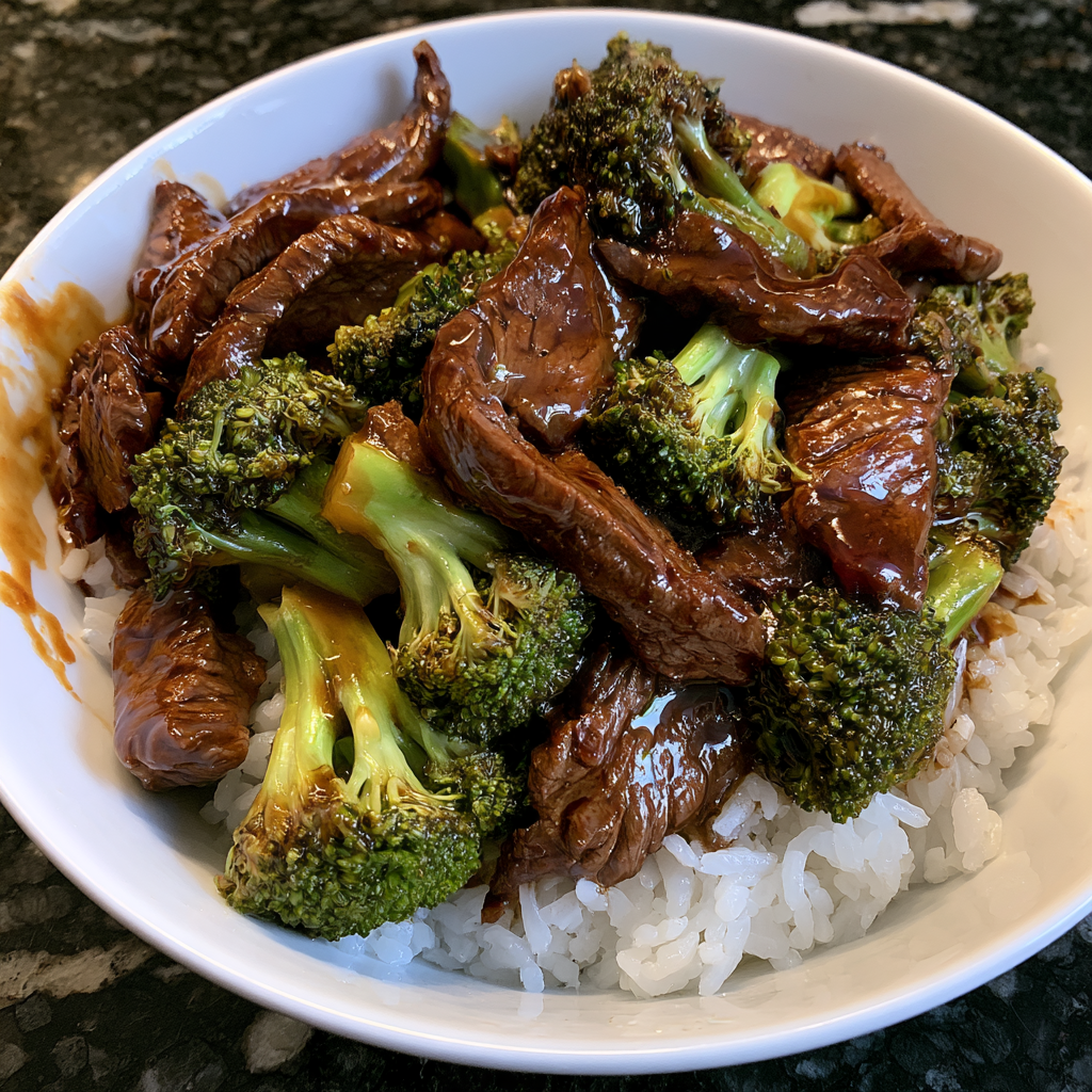 Beef & Broccoli over Rice