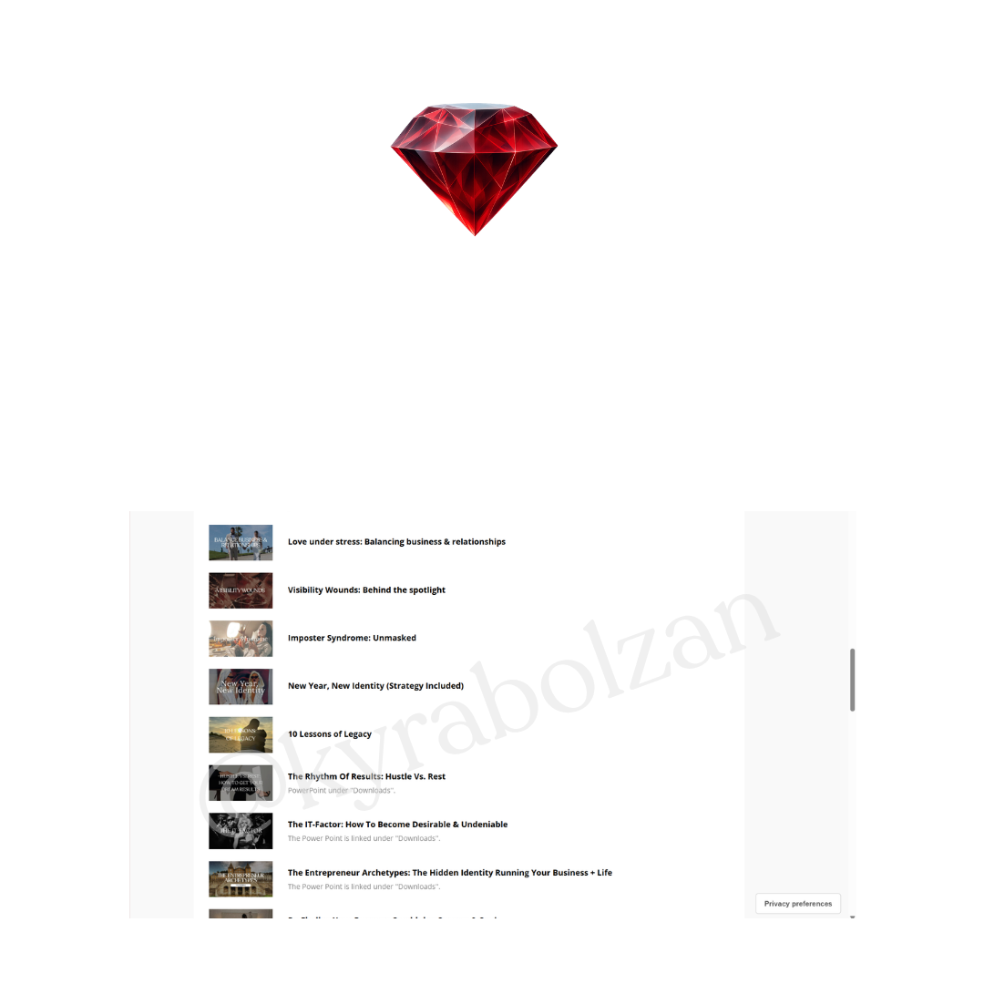 3. Change your life — apply the resources
