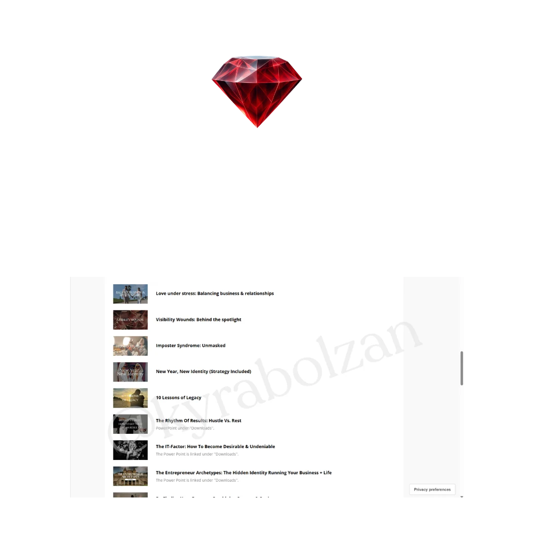 3. Change your life — apply the resources