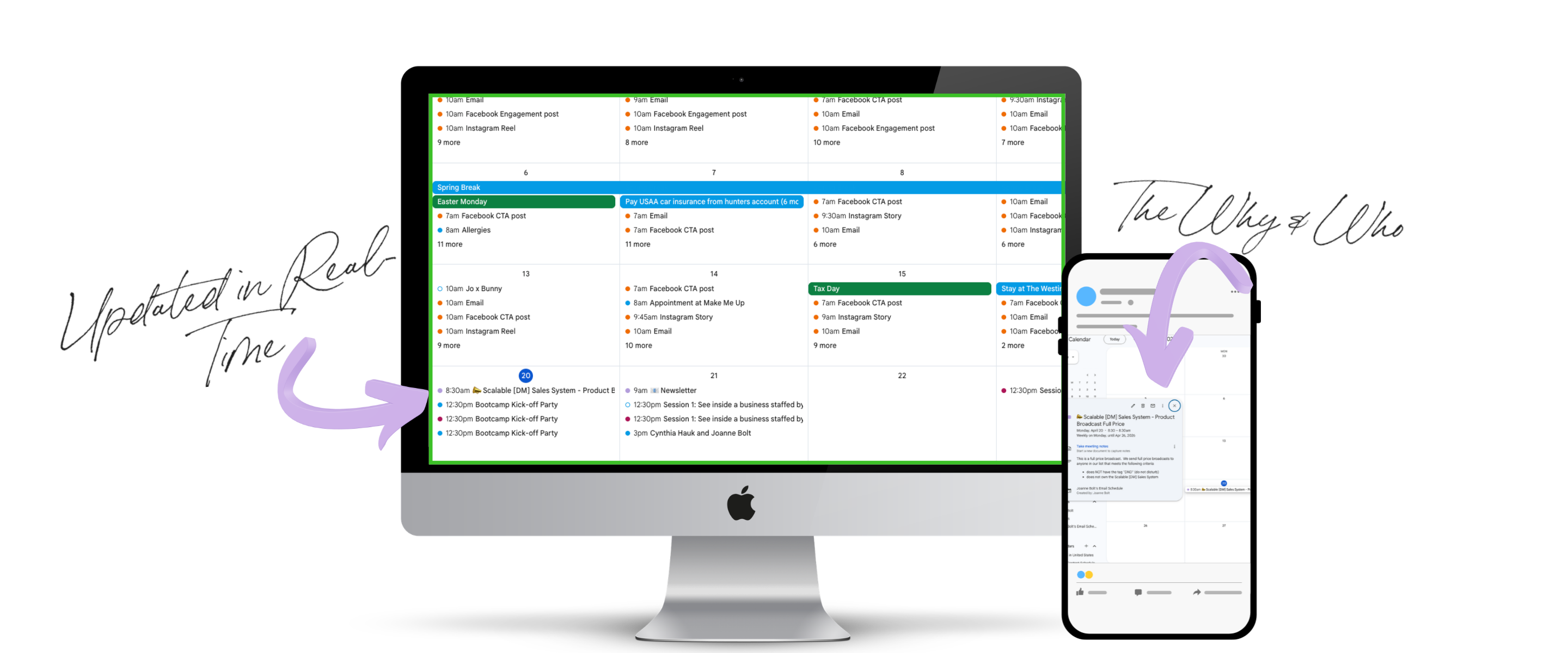 Joanne's Email Marketing Calendar