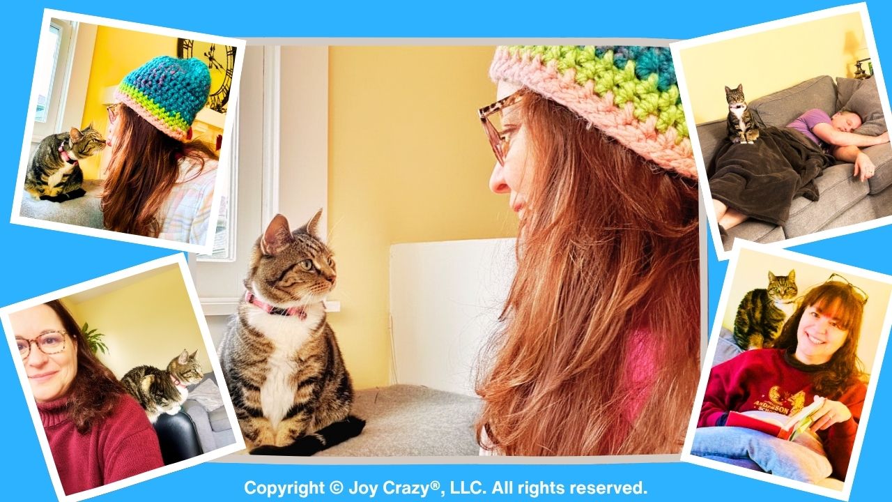 Katie the dog keeping us company