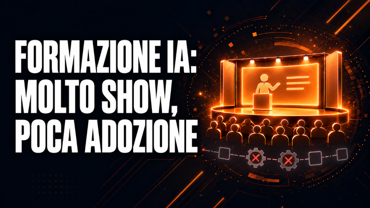 Perché la formazione IA in azienda spesso non funziona (e come impostarla nel modo giusto)