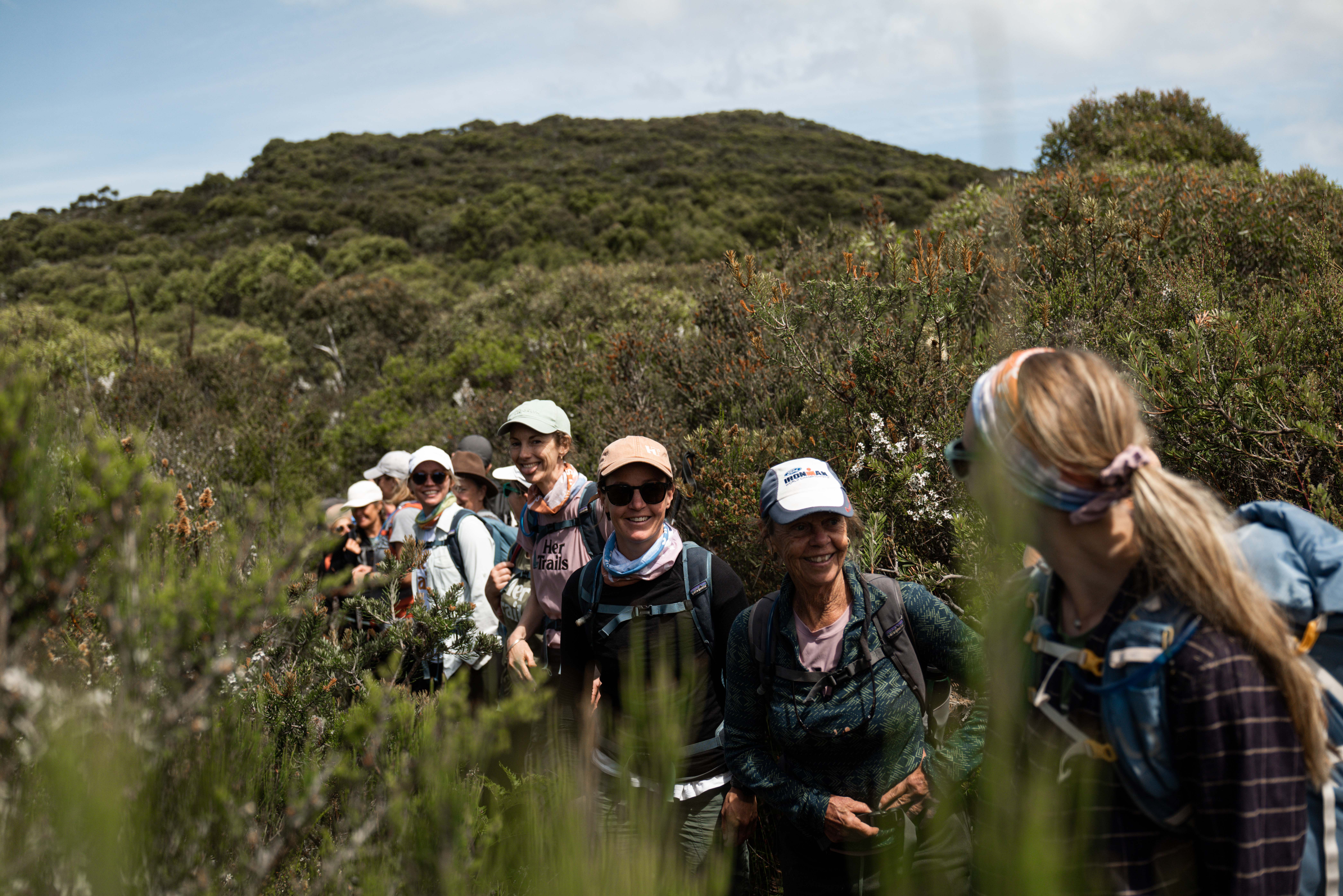 On trail during an immersive experience