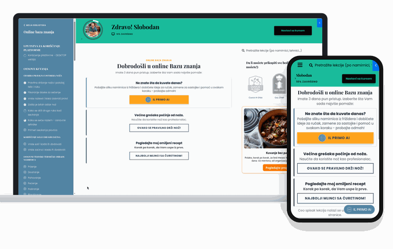 Il Primo online Baza znanja na računaru i telefonu