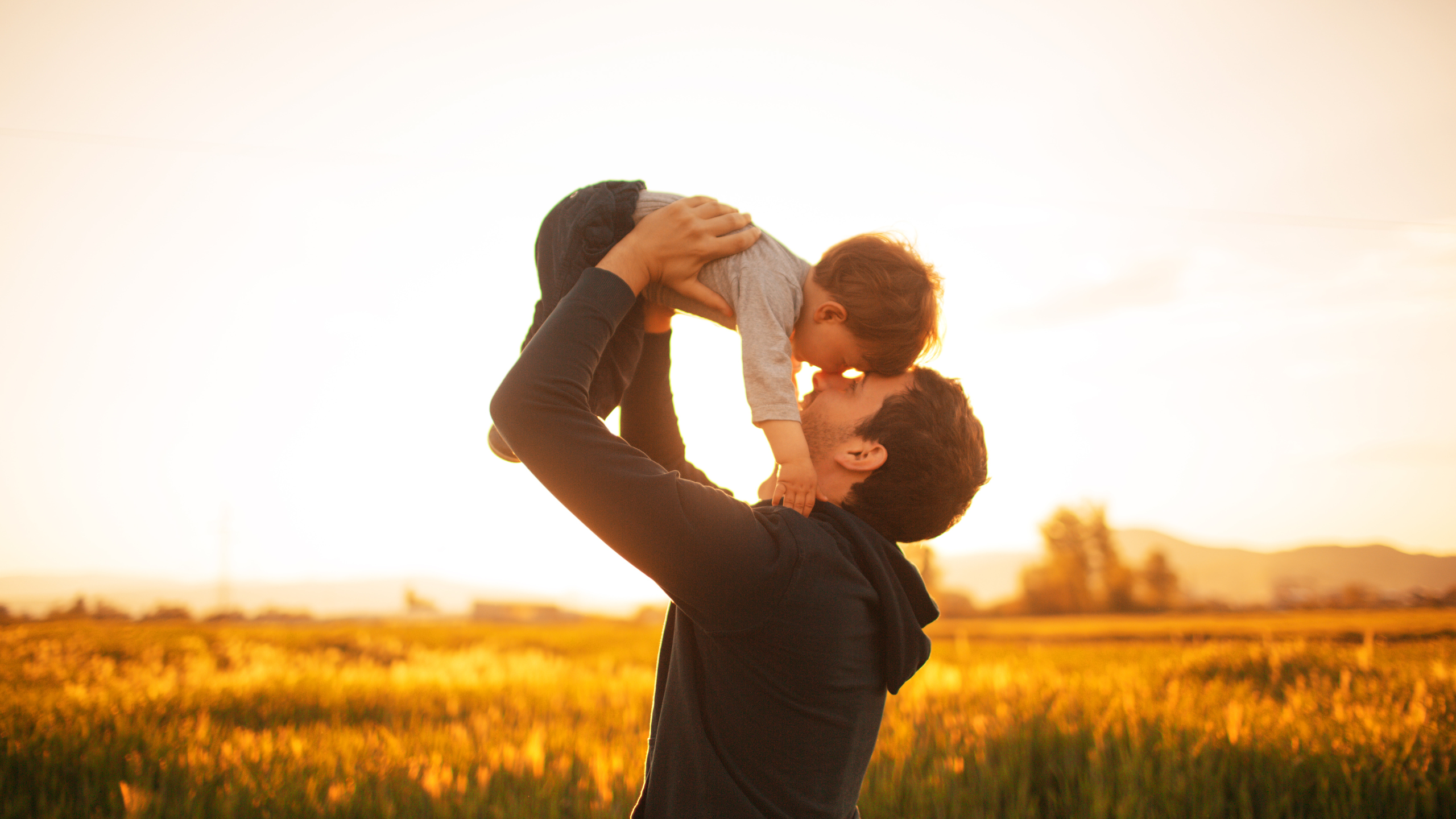 A father and son together