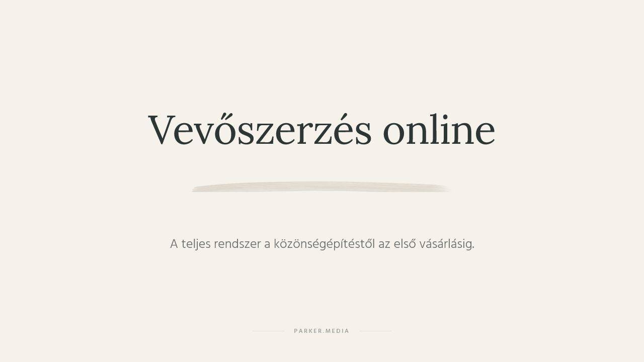 vevőszerzés online