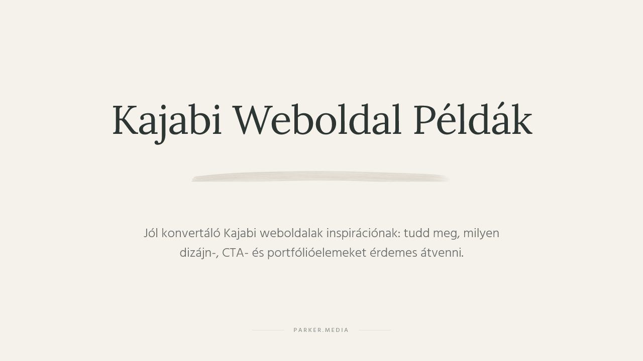 kajabi weboldal példák