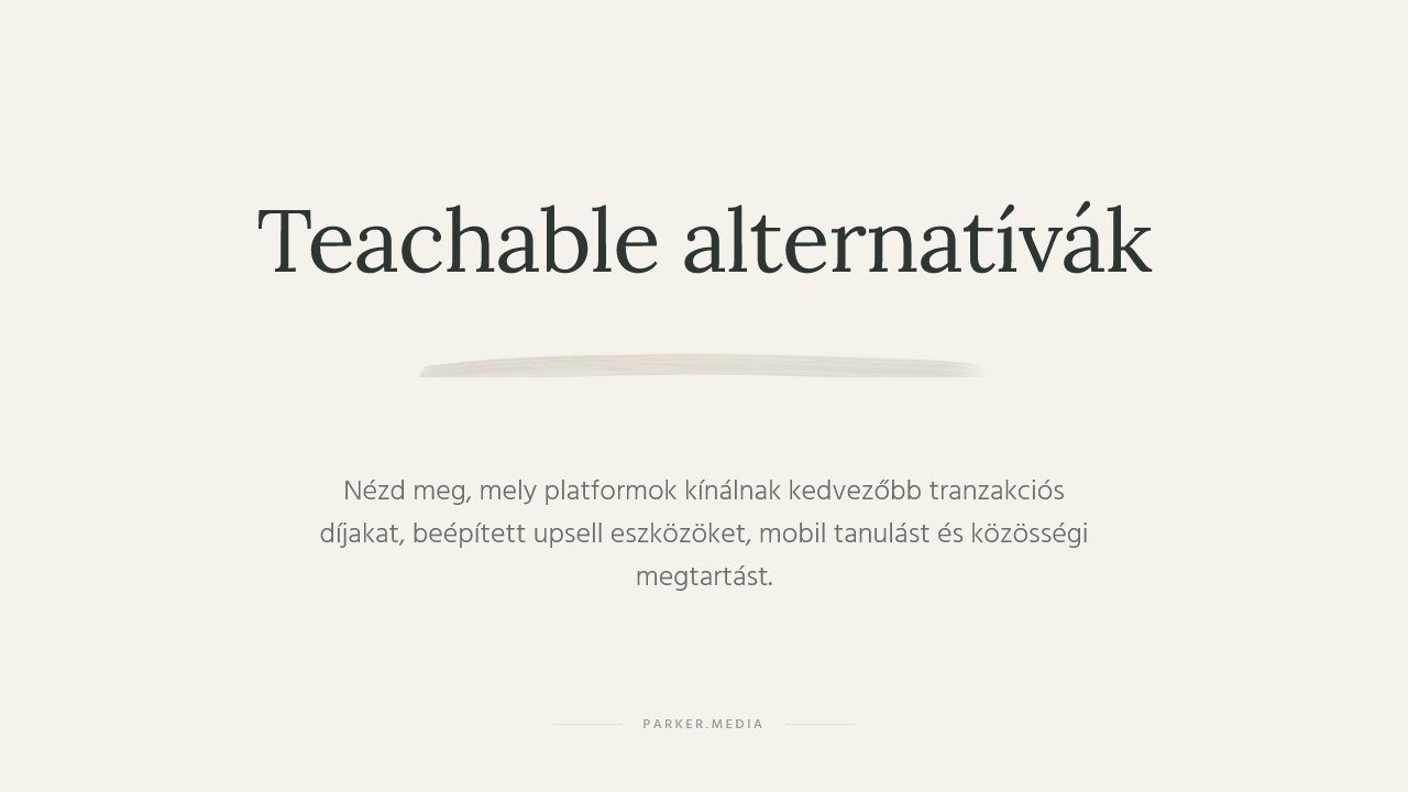 teachable alternatívák