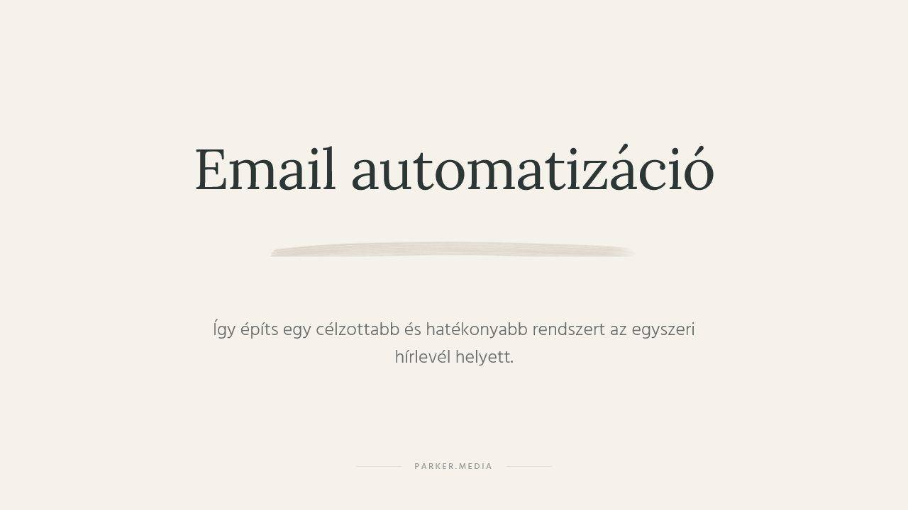 email automatizáció