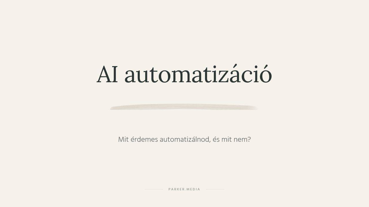 ai automatizáció