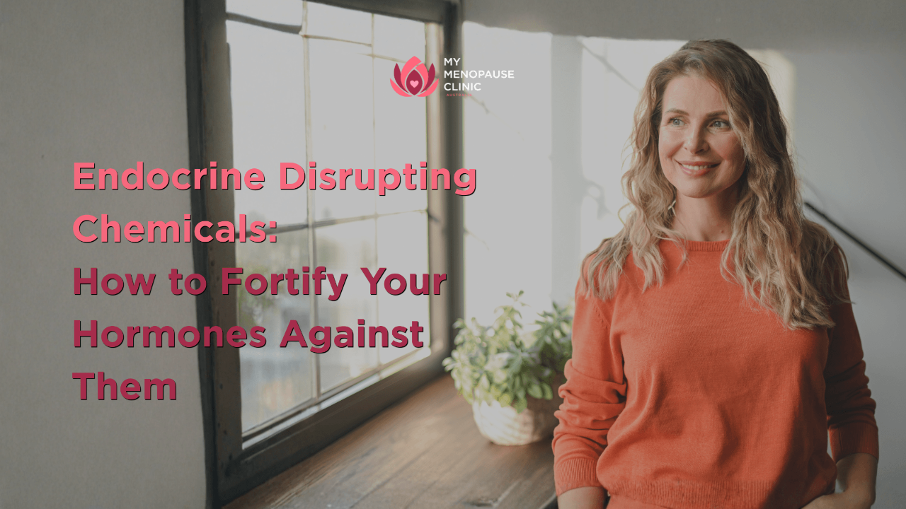 woman standing confidently at home protecting her hormones from endocrine disrupting chemicals