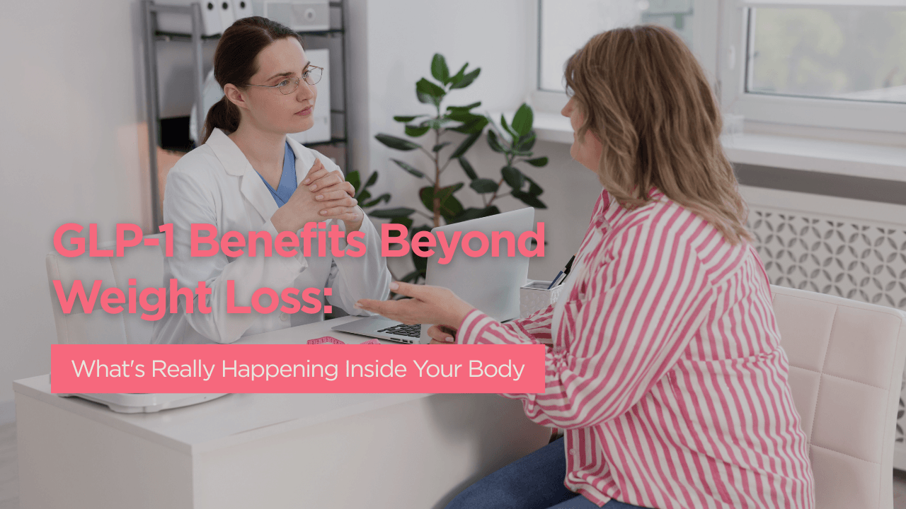 Doctor explaining GLP-1 benefits beyond weight loss to a patient