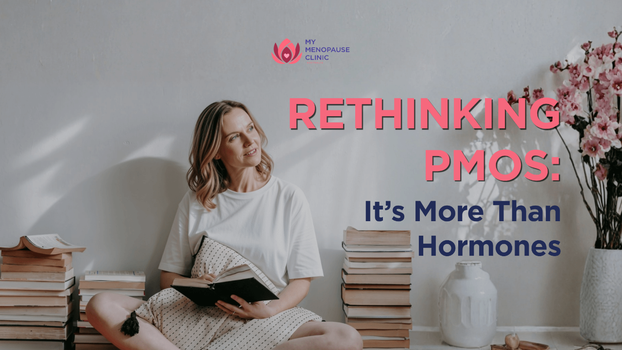 Woman learning about PMOS and metabolic health