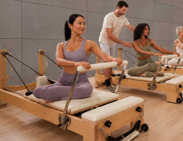Reformer Pilates class at Centric Movement in San Antonio