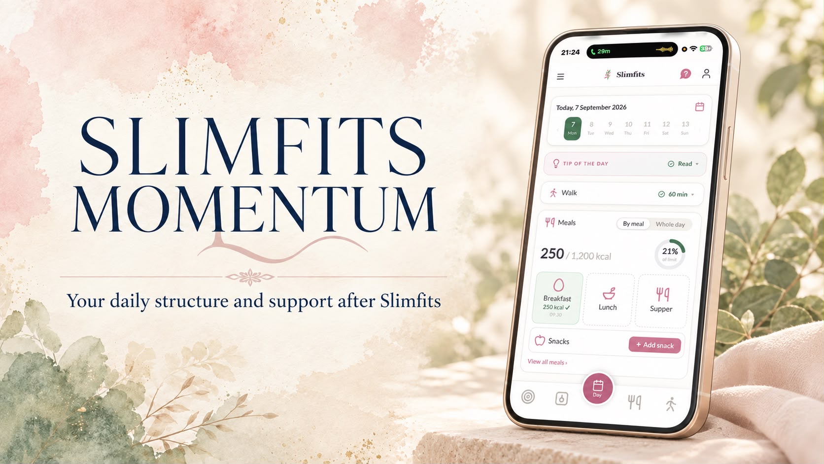Slimfits Momentum, your daily structure and support after Slimfits