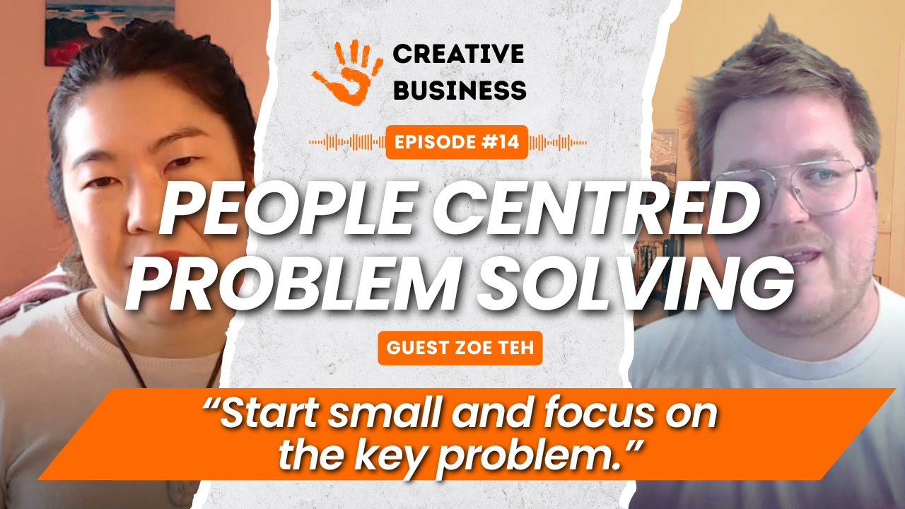 Zoe teh and brad eather on the creative business podcast
