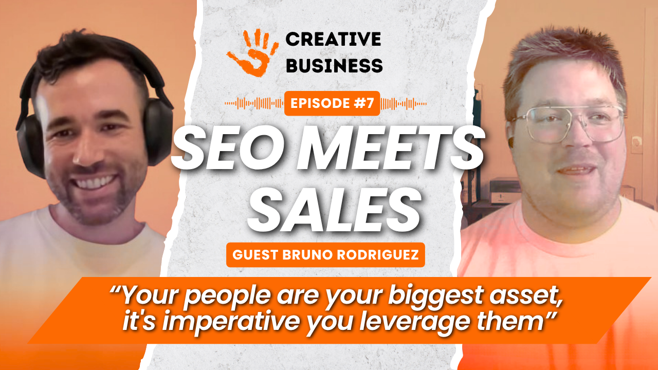 Bruno Rodriguez meets brad eather on the creative business podcast