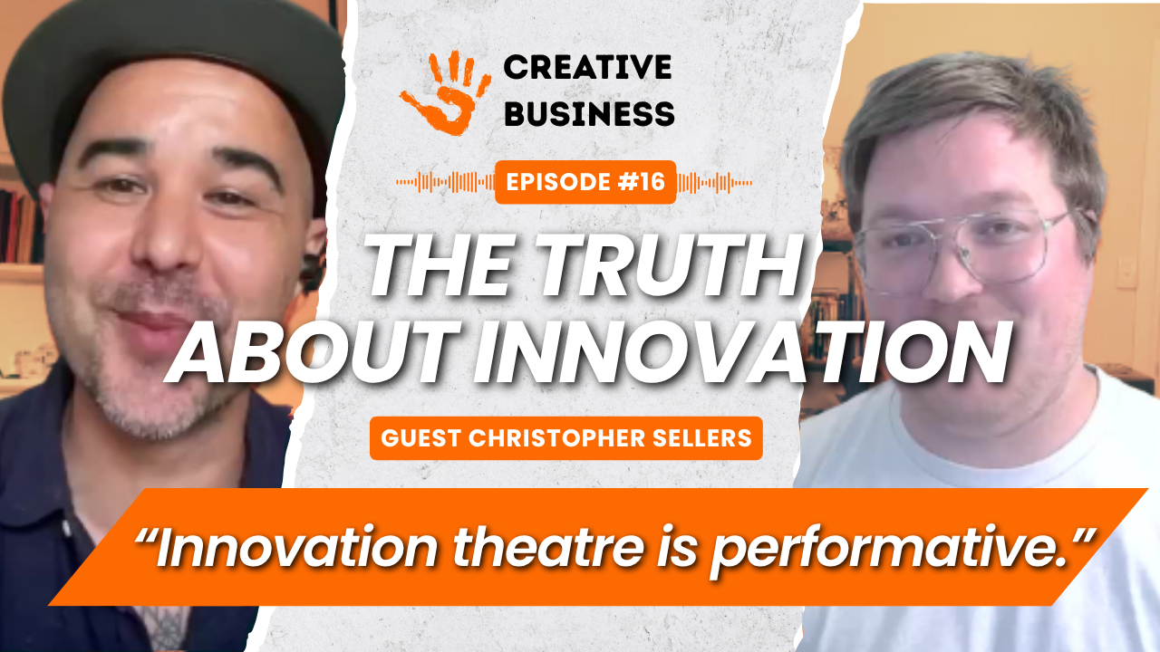 Chris Sellers Joins Brad Eather on the creative business podcast