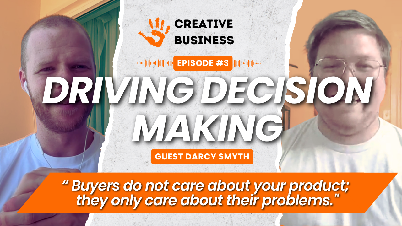 Darcy J Smyth from outbound game joins brad eather on the creative business podcast