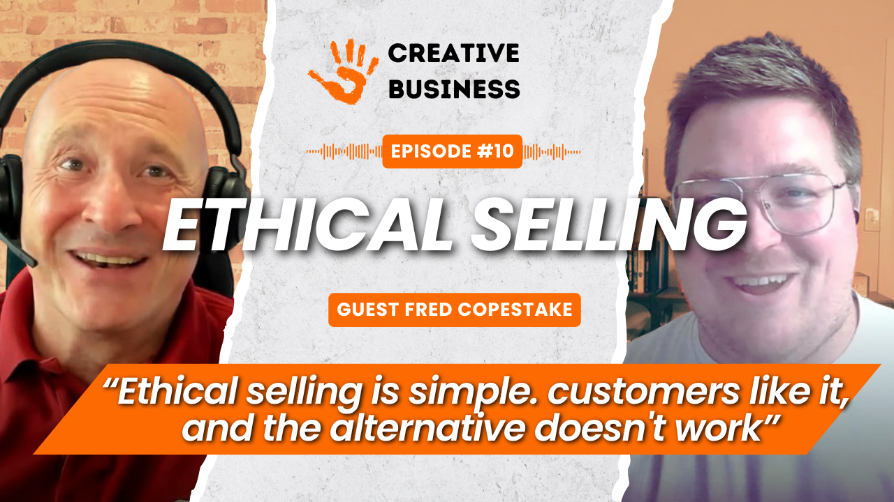 Fred copestake and brad eather on the creative business podcast