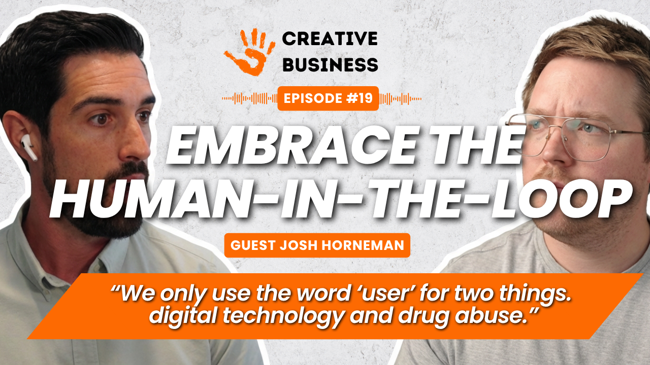 Josh horneman joins brad eather on the creative business podcast