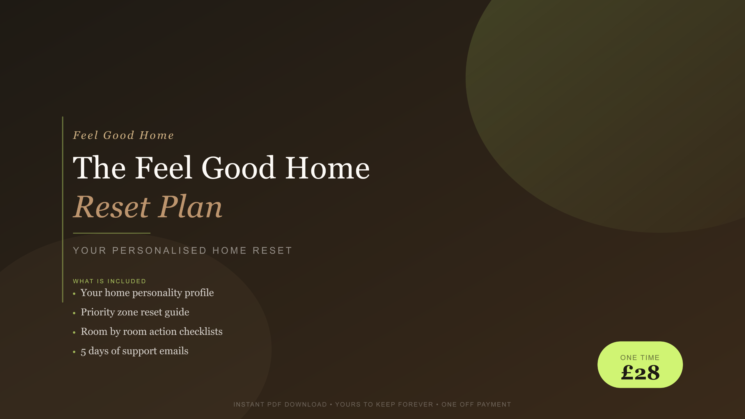 The Feel Good Home Reset Plan