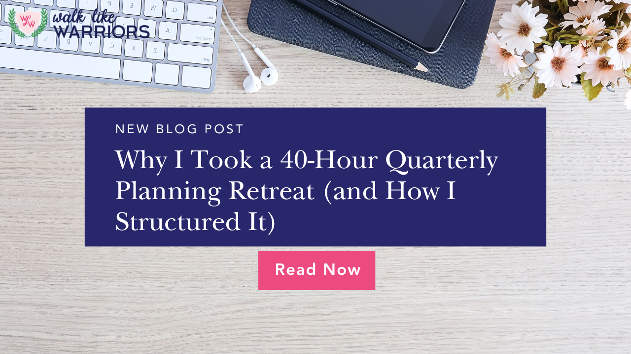 Female entrepreneur on a quarterly planning retreat mapping business goals, strategy, and content plans in a hotel workspace