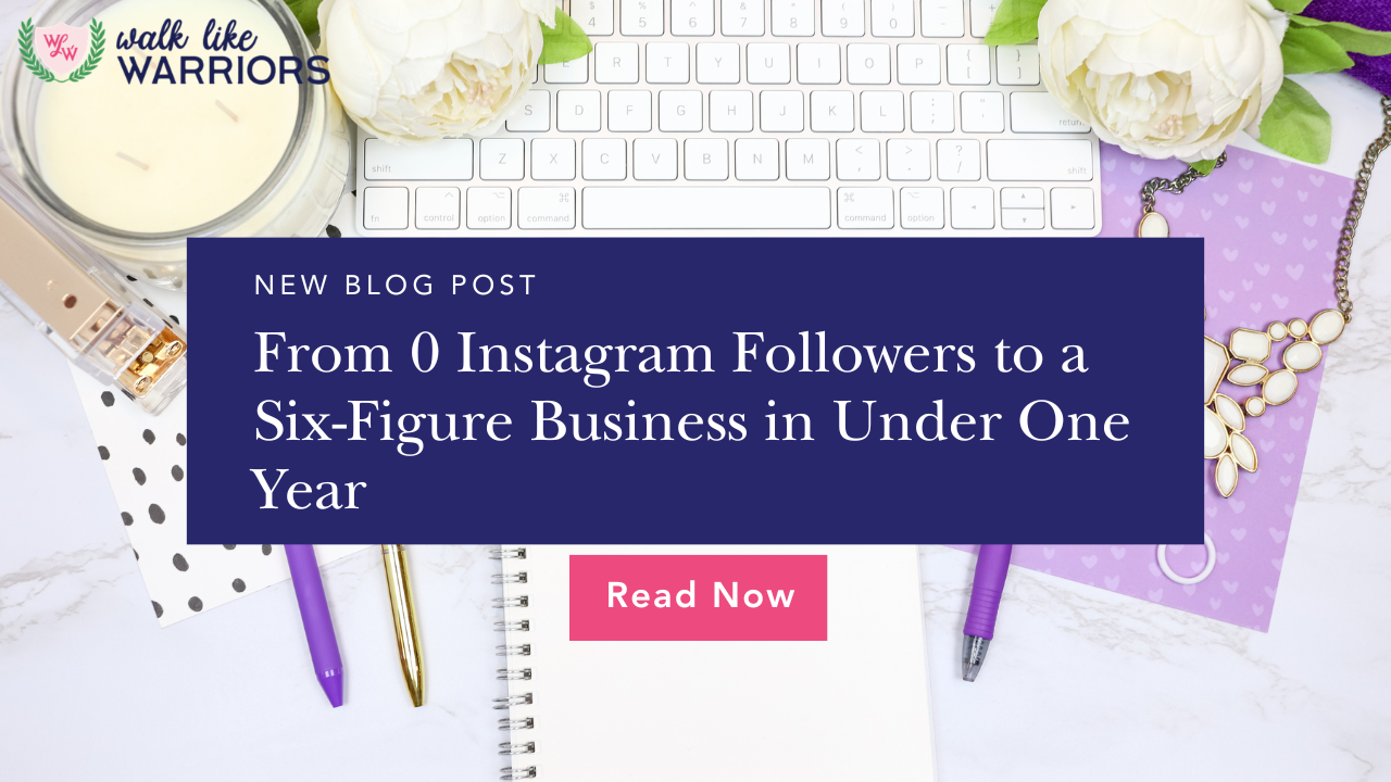 Female entrepreneur growing an Instagram community from zero followers into a successful business