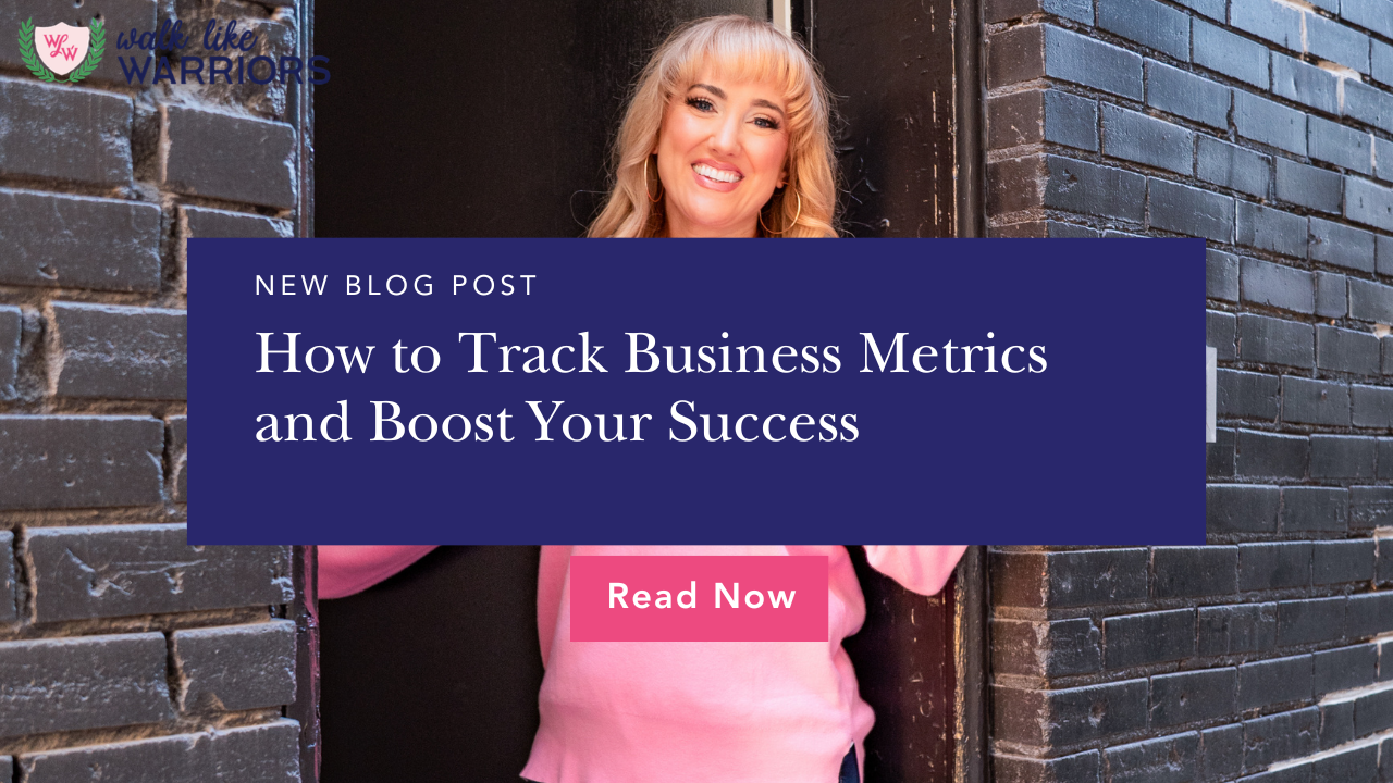 Female entrepreneur reviewing business metrics and KPI dashboard to track growth and performance