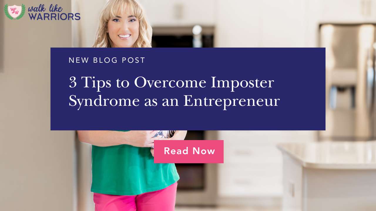 Female entrepreneur overcoming imposter syndrome and building confidence in her business