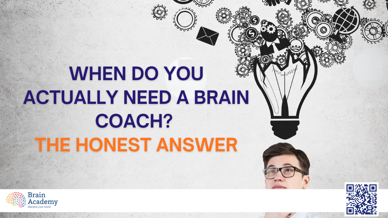 inforgraphic on when do you actually need a brain coach