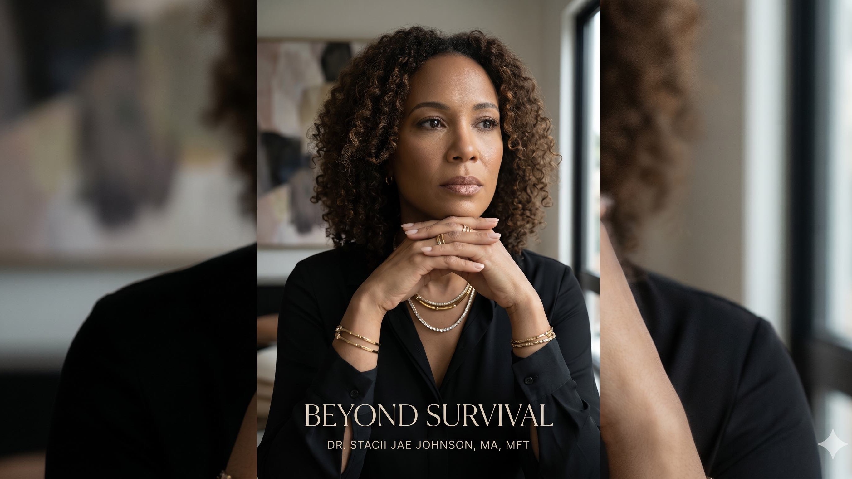 Conceptual editorial image for Dr. Stacii Jae Johnson’s blog on Unlearning Survival Patterns and Emotional Safety.