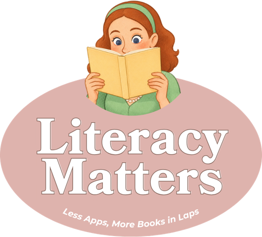Literacy Matters: less apps, more books in laps
