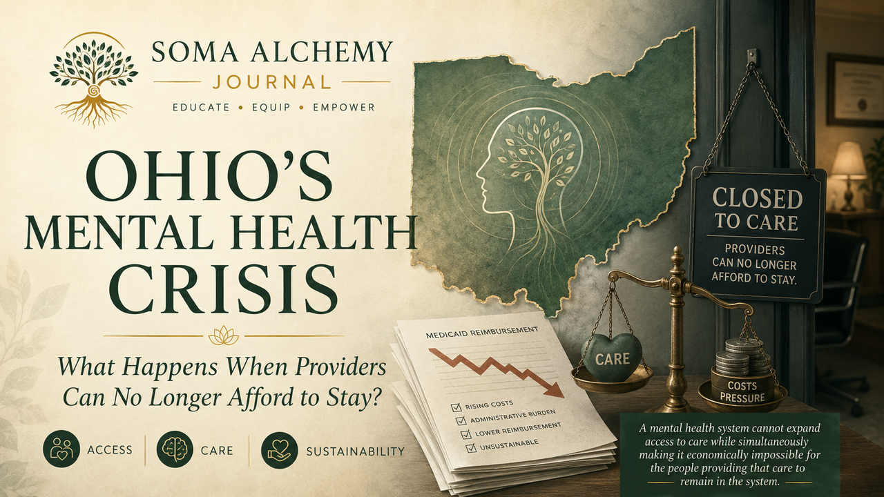 Editorial illustration for Ohio's mental health crisis and behavioral health provider access