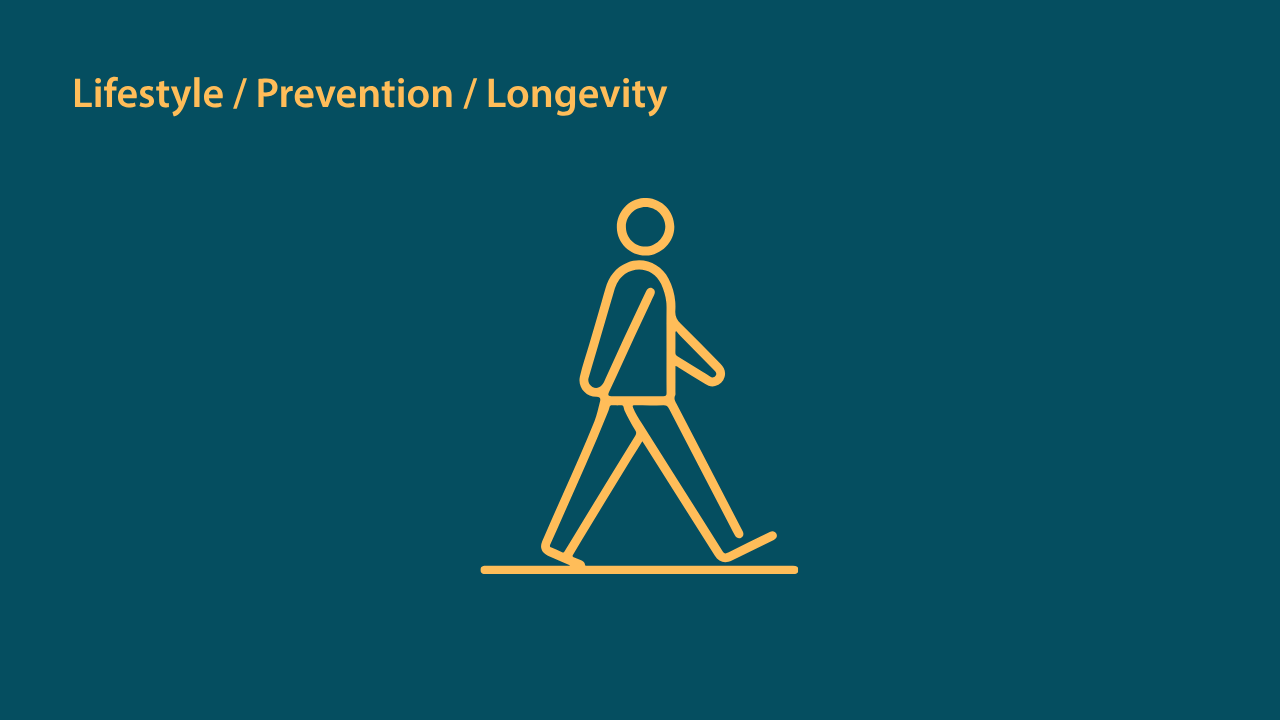 Man walking thinking about how to slow down the aging process