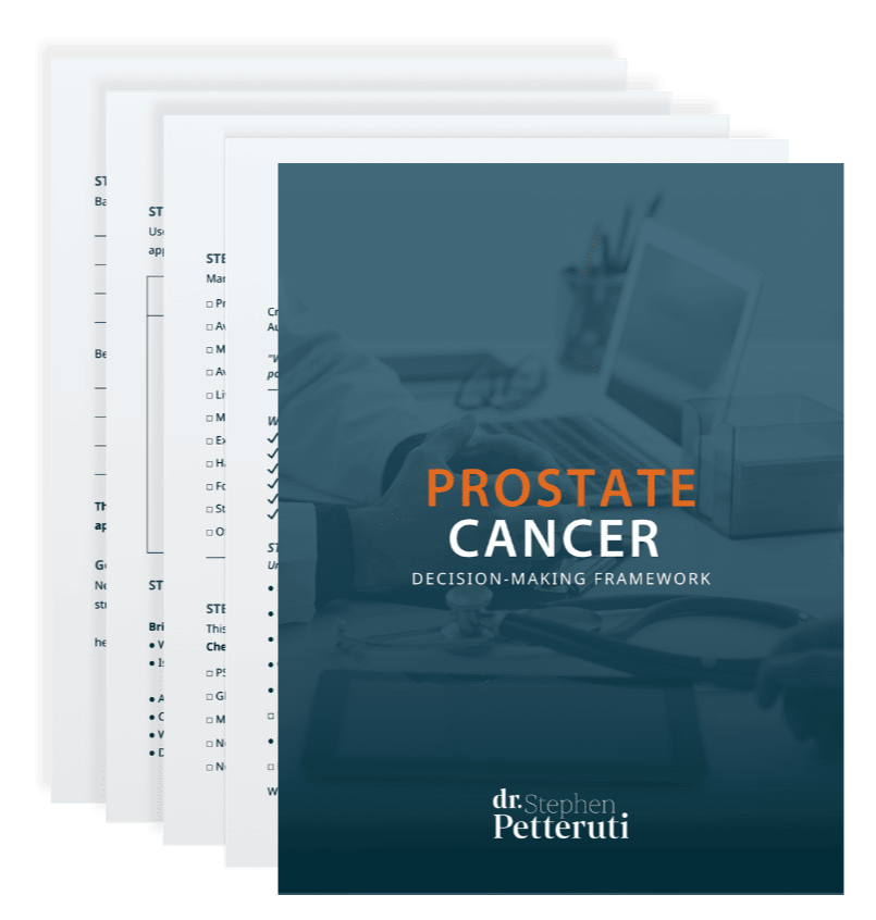Prostate cancer decision making framework by Dr. Petteruti