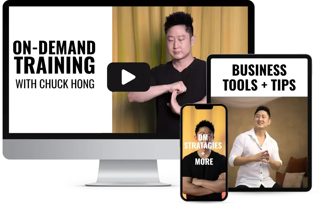 Mockup of on-demand training content across desktop, tablet, and mobile devices