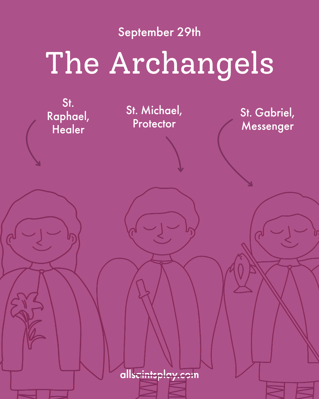 Sts. Michael, Gabriel, and Raphael, the Archangels