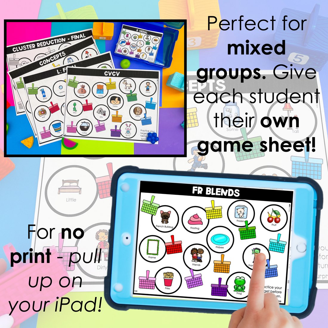 Sorting Surprise Picnic Basket Toy Companion for speech therapy – image 3