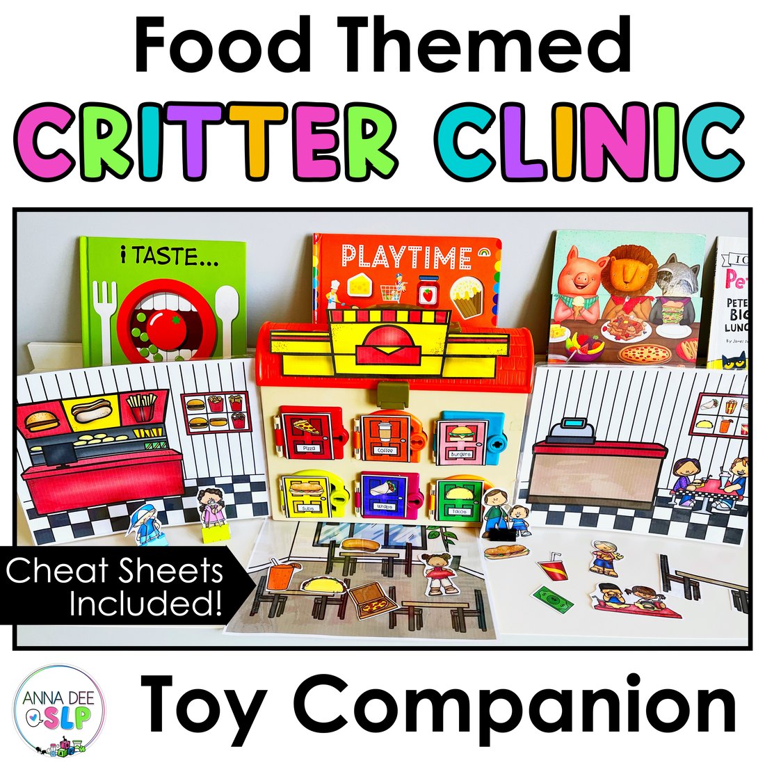 Food Critter Clinic speech therapy toy companion