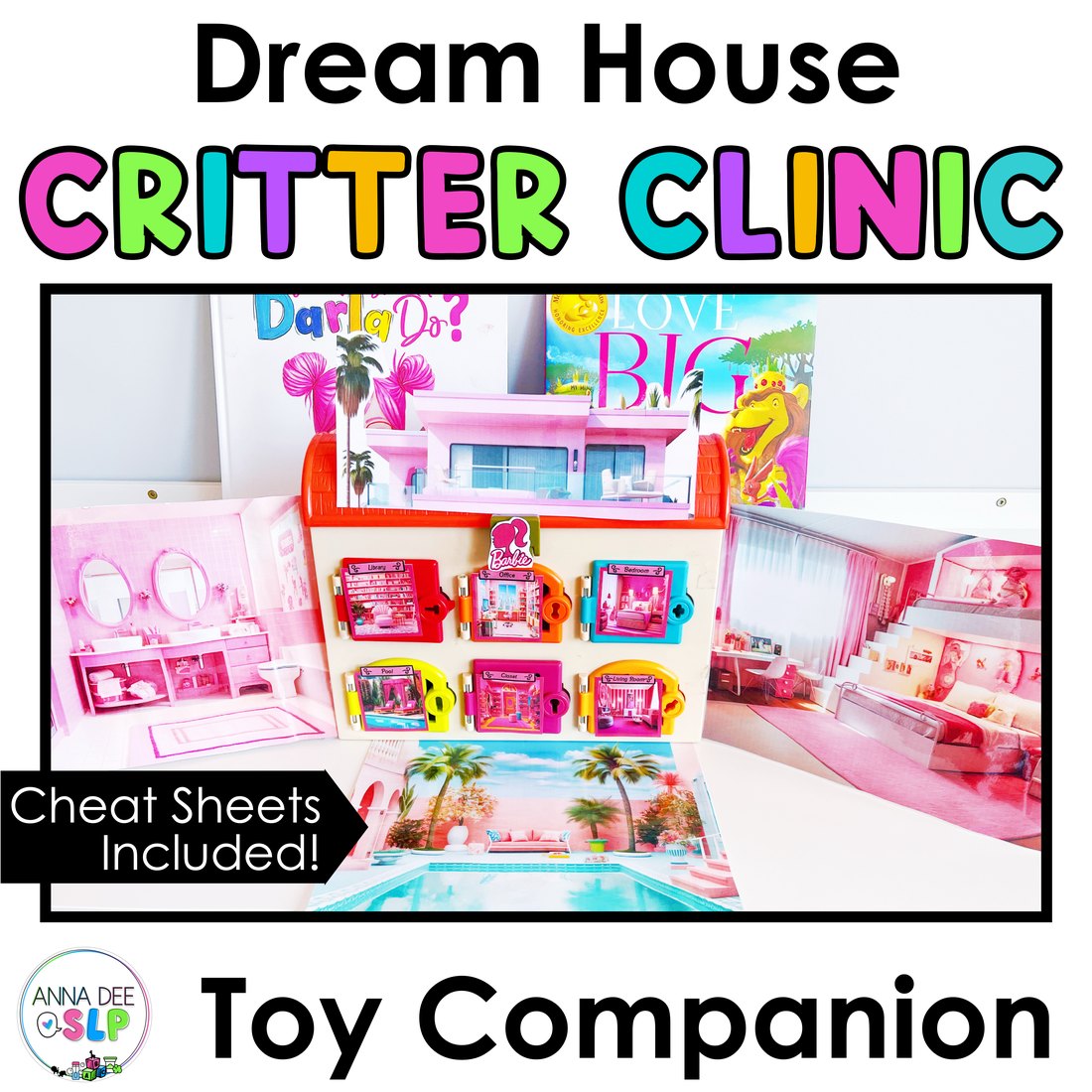 Pink Dream House Critter Clinic speech therapy toy companion