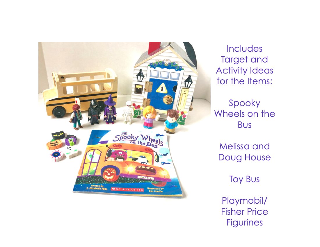 Halloween Play Based Activity for speech therapy preview page 1