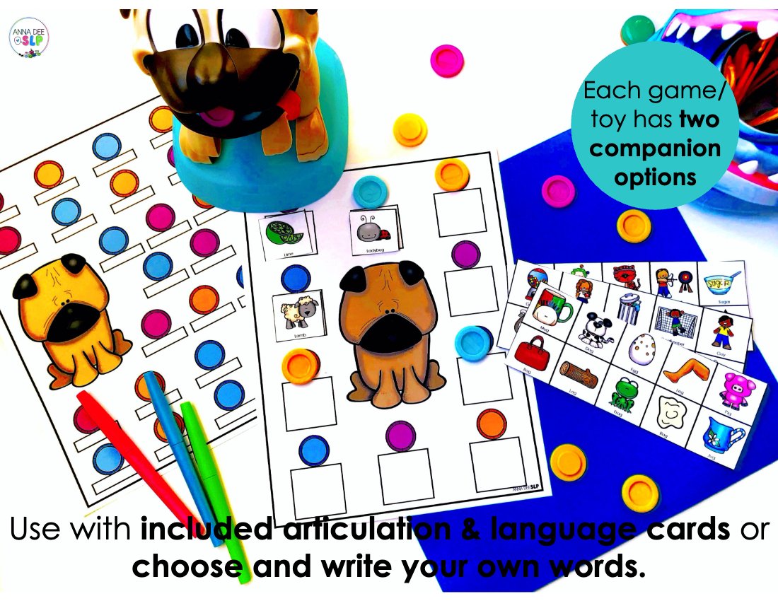 Speech therapy game and toy companions preview page 4