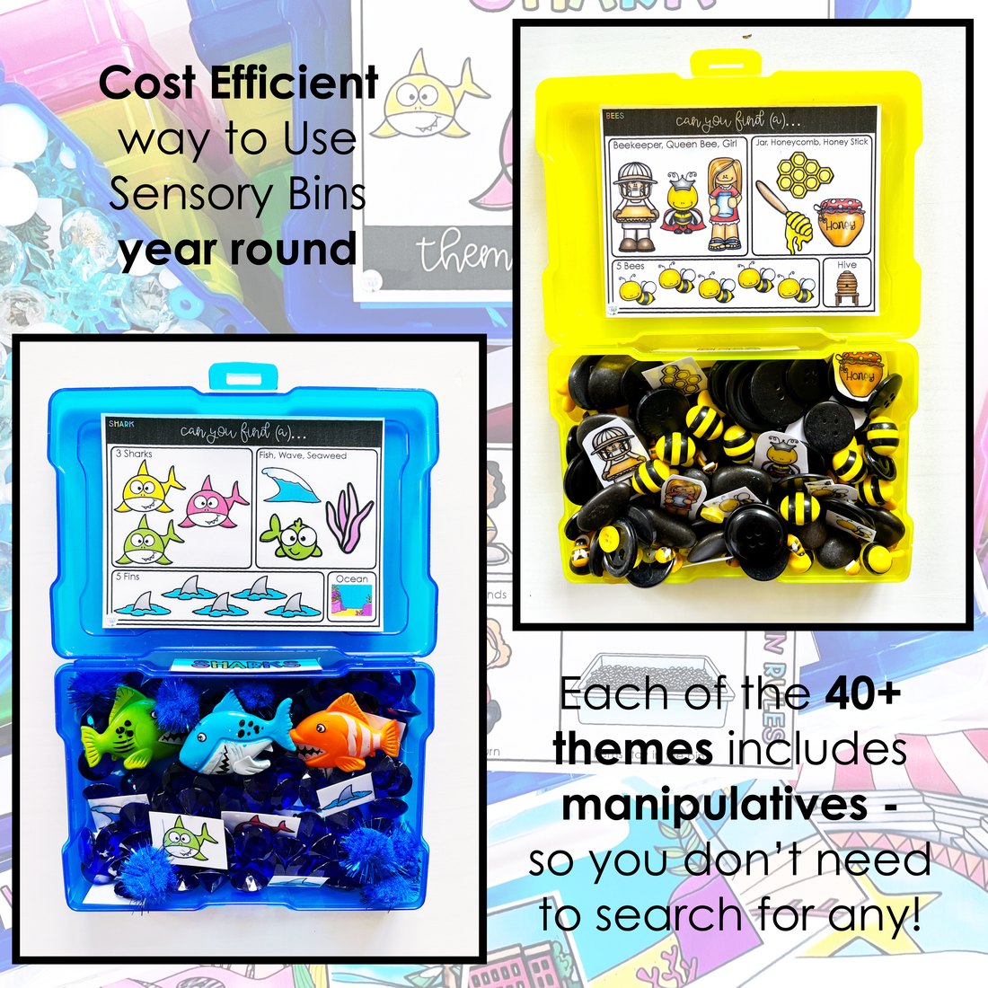 Themed Sensory Bins 2.0 for speech therapy – image 3