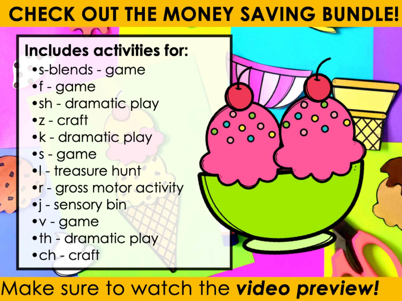 CH Articulation Craft for speech therapy preview page 4