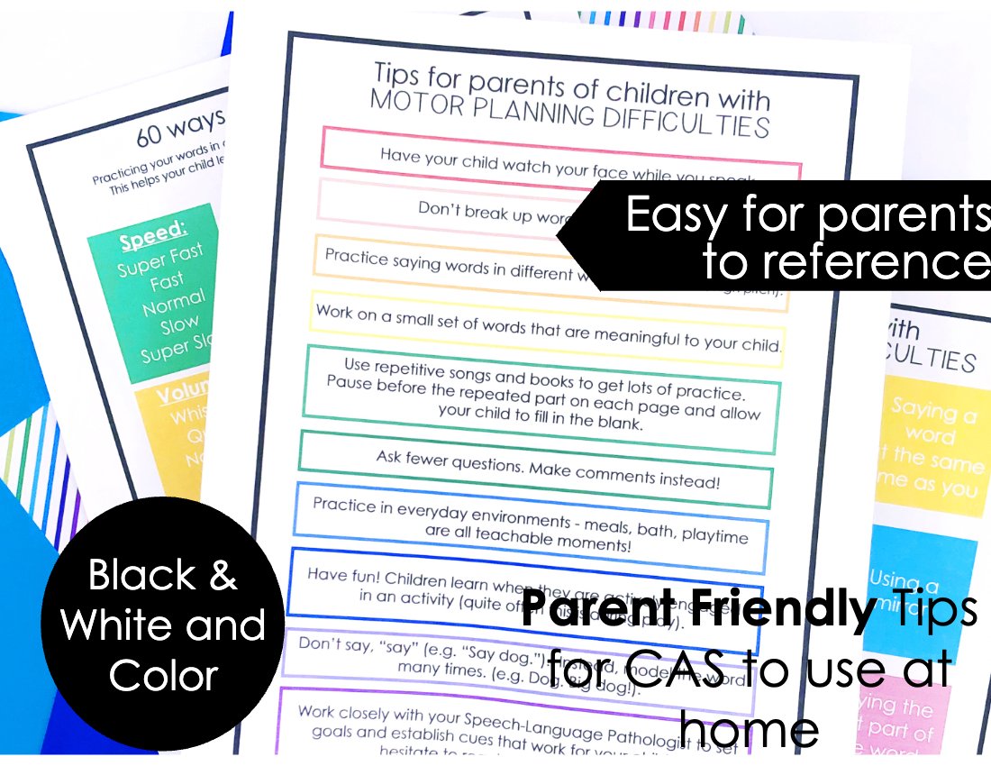 Apraxia Summer Homework for speech therapy preview page 5