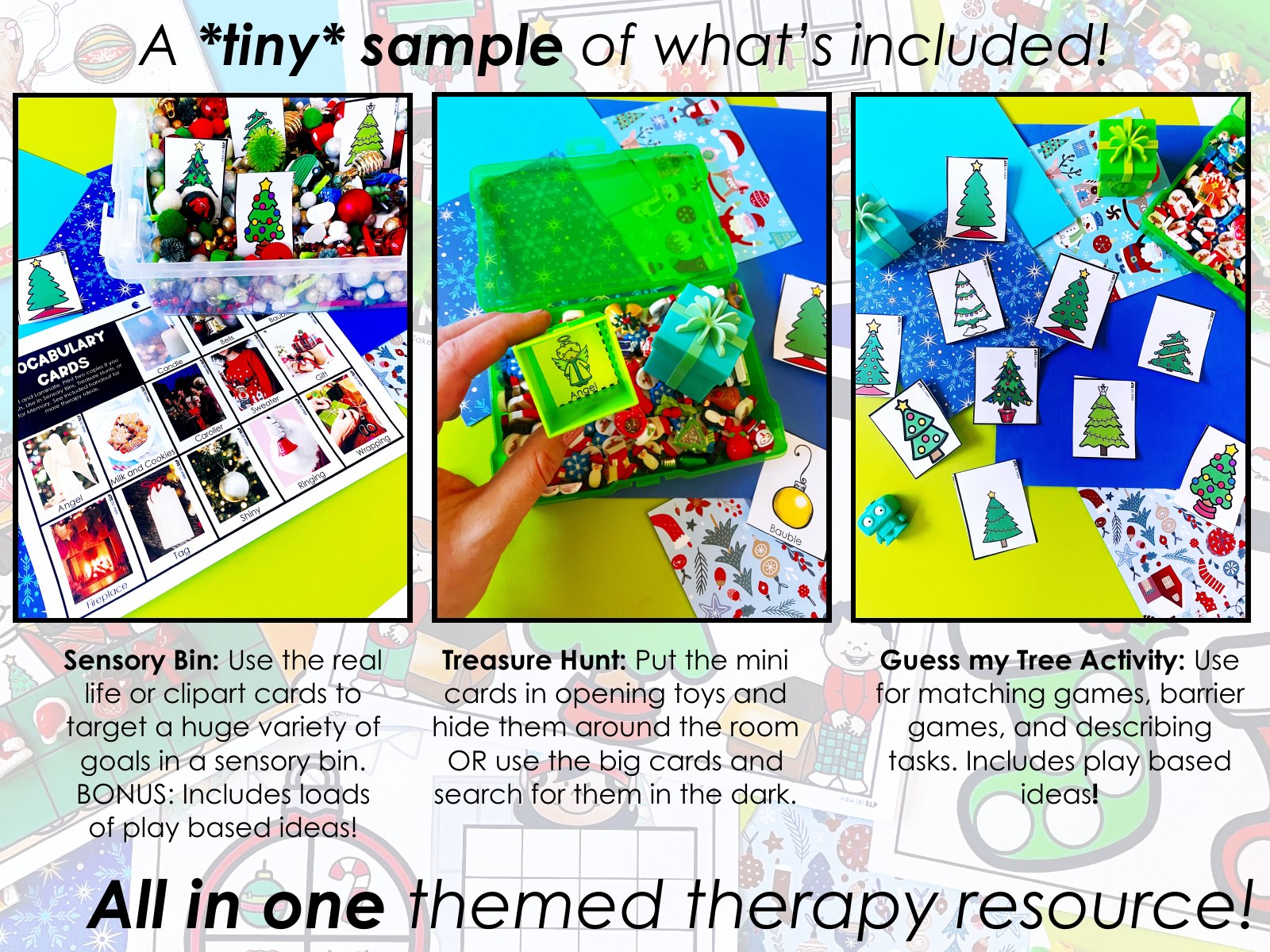 Christmas Activities and Worksheets for speech therapy preview page 6