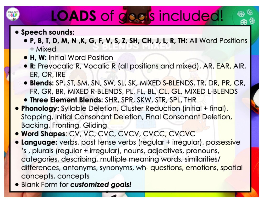Toy Companion Worksheets Bundle 2.0 for speech therapy preview page 5