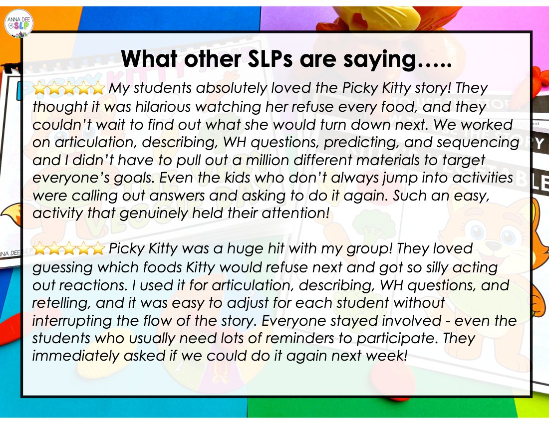 Picky Kitty Interactive Story for speech therapy preview page 6