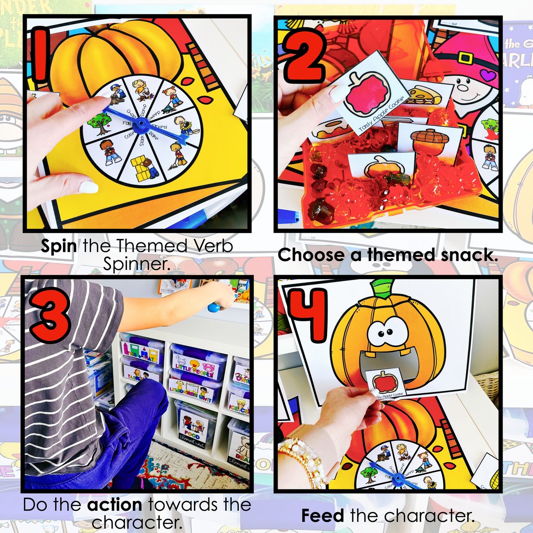 Fall Interactive Feeding Game for speech therapy – image 2